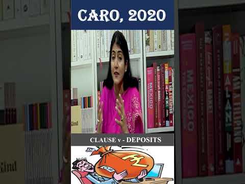 Clause v of CARO, 2020 - Public Deposits