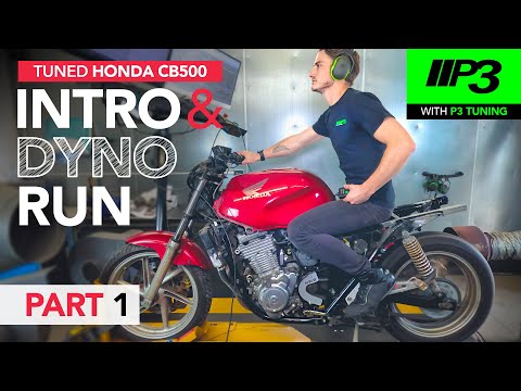 Honda CB 500 💥 Tuned engine project Dyno run with @P3TuningLTD