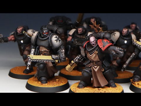 PAINTING A CRUSADER SQUAD | Full Recipe | Black Templars Project | New Scouts | Warhammer 40k