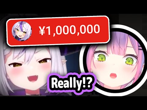 Laplus Sends Towa 1,000,000 Yen in GTA VCR and Can't Stop Simping For Her【Hololive】