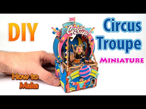 How to make Music Box Circus Troupe Robotime, Best Gift Idea