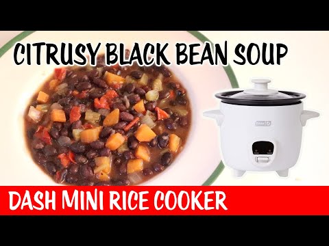 Citrusy Black Bean Soup - Dash Mini Rice Cooker - Day 6 Bonne Maman Advent Calendar 2023