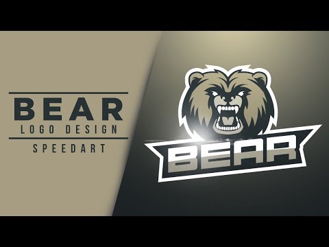 Bear Logo Design Speedart