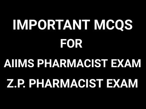 Pharmacist exam preparation | AIIMS Pharmacist exam questions | Z.P. Pharmacist exam questions