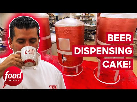 Buddy Is Challenged To Make A Beer Dispensing Cake! | Cake Boss