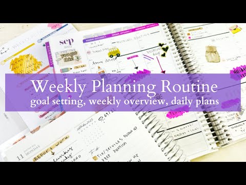 Weekly Planning Routine | Let's get ready for a busy week! | #erincondren hourly planner