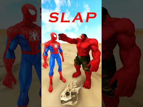 GTA V Hulk vs RED HULK Slap Battle, Spider-man who is stronger? #gta #gtav #spiderman #homemaranha