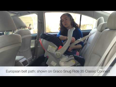 Why every infant car seat needs a European belt path for installation without the base