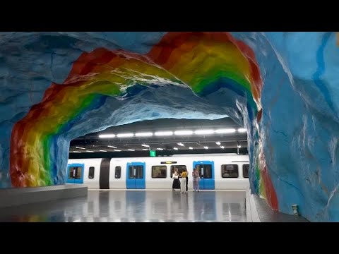 Take a tour of Stockholm’s unique subway station art gallery | REUTERS