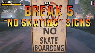 Break 5 "No Skating" Signs | Downtown | Tony Hawk Pro Skater 1+2 (Read Description)