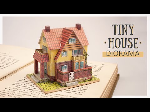 DIY Vintage Antique Tiny House (printable vintage papercraft)