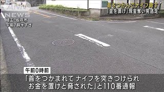 「金を置け」深夜の路上で男が首掴み刃物突きつけ現金奪い逃走　埼玉・坂戸市(2023年9月11日)