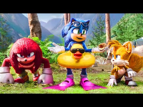 SONIC THE HEDGEHOG 3 "Sonic races Knuckles and Tails" Scene (2024)