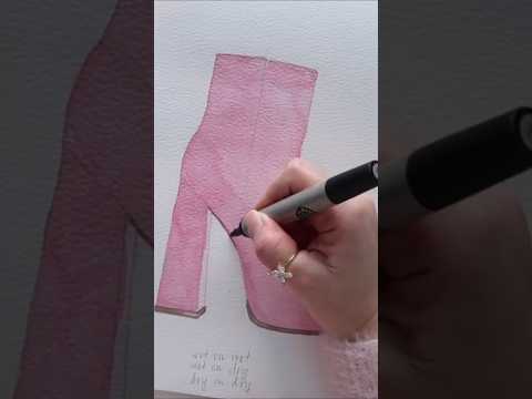 Boots #watercolor #tutorial