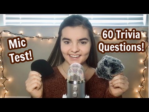 My First Time Trying ASMR with a Blue Yeti! | 60 Random Trivia Questions | Mic Test