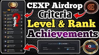 🔥 CEXP Level, Rank Achivement//CEX.IO Airdrop Updates//CEXP Roadmap//CEXP Listing//Free Airdrop