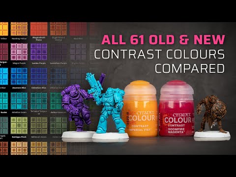 Comparison: All 61 OLD & NEW CONTRAST COLOURS in 1 video (new 2022 paints review & walkthrough)