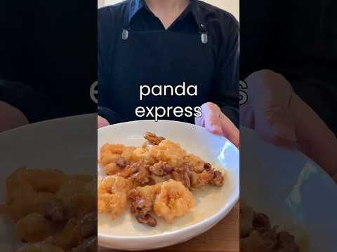 😍 Honey walnut shrimp #pandaexpress #shrimp #friedshrimp #cooking #easyrecipe #shorts