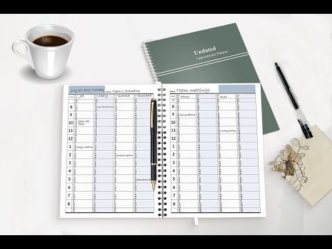 Undated Appointment Book, Schedule Planner