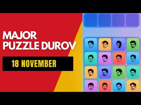 Major Puzzle Today | Major Puzzle Durov 18th November | Major Daily Combo