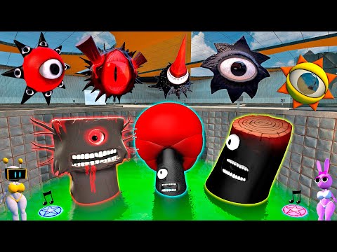 SPARTAN KICKING NEW CURSED MR.SUN & MR.TREE ALL PHASES INCREDIBOX SPRUNKI FAMILY in Garry's Mod !