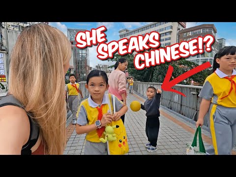 How do Chinese Kids React to Foreigners?