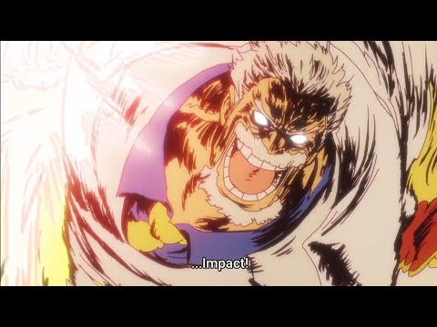 Monkey D. Garp uses Galaxy Impact | One Piece Episode 1114