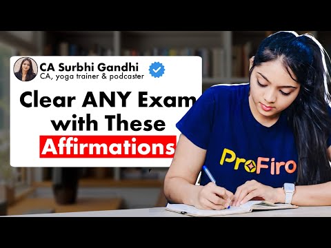 ace ALL your EXAMS with ZERO Effort Affirmations📚 | CA Surbhi Gandhi