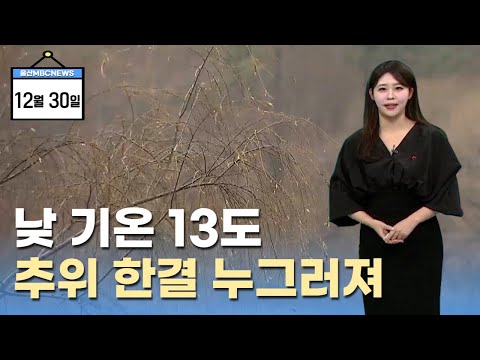 대체로 흐리고 추위 한결 누그러져 (2024.12.30/뉴스투데이/울산MBC)