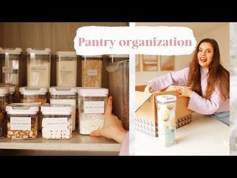 Organize & Restock my pantry with me! aesthetic & SO SATISFYING ✨