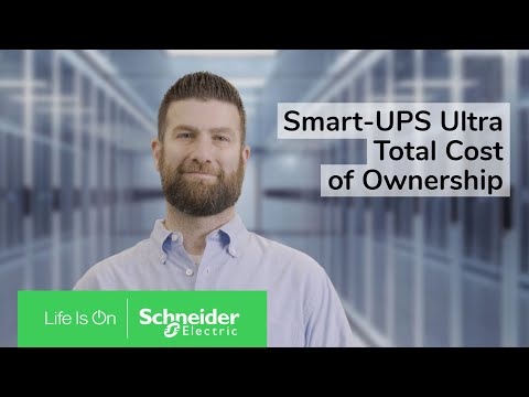 Total Cost of Ownership savings with Smart-UPS Ultra