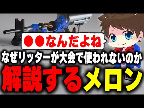 「なぜリッターが大会では使われないのか」その理由を解説するメロン【メロン/スプラトゥーン3/切り抜き】