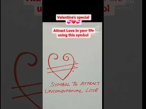 ATTRACT LOVE OF YOUR LIFE USING THIS SYMBOL . LOVE SYMBOL ❤️ YOU CAN CHANT , YOU CAN WRITE #tarot#