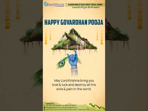 Happy Govardhan Puja from PayandServe family #govardhan #festival #trending #trend #krishna