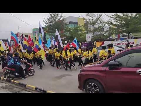 Suasana di Larian Baton sempena SUKMA 2024 di Dewan Suarah Kapit 19.05.24