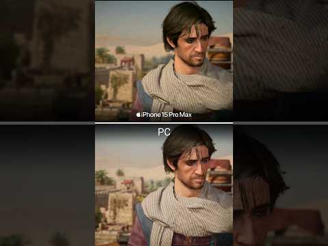 Assassin's Creed Mirage iPhone 15 Pro Max vs PC Comparison