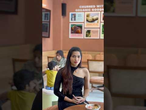 Big Boss Subha Shree Spotted At Organic Creamery Jubliee Hills #shorts #actress #blackdress