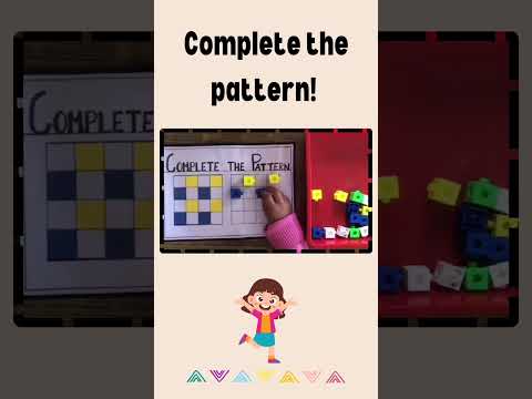 Mastering Patterns: Watch a Kid Complete the Sequence! #pattern play#funwithpatterns#creativekids