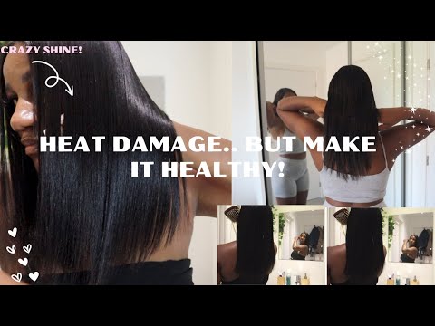 How to maintain heat damaged hair as a SILK PRESSED straight hair natural | Natural Nadine