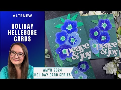 Altenew Hellebore Cards | AmyR 2024 Holiday Card Series #9