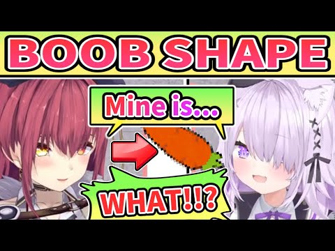 Marine And Okayu Describes Shape of Their Boob [ENG SUB] Hololive