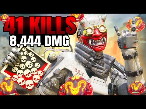 Octane 41 Kills 8,444 Damage Gameplay - Apex Legends Season 23