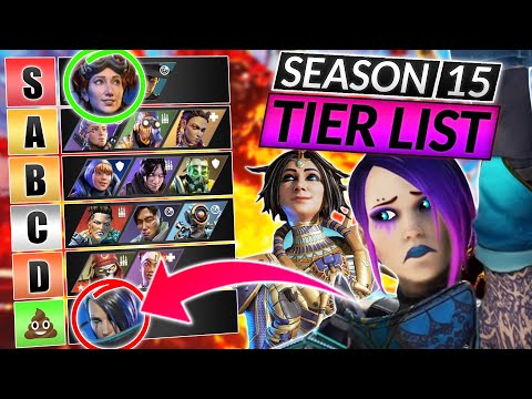 NEW LEGENDS TIER LIST for Season 15 - EVERY LEGEND RANKED - Apex Legends Guide