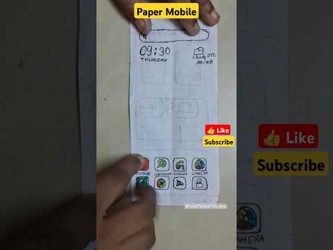 Paper Mobile |Like |Subscribe |LoveToLearn With Subhashini Balakrishnan #shorts #like #subscribe