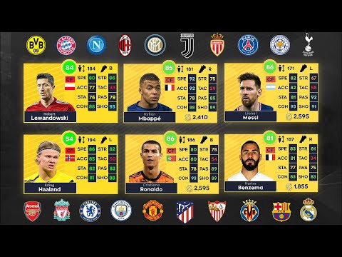 DLS 22 | BEST PLAYERS FROM EVERY CLUB (ft Messi, Ronaldo, Lewandowski, etc)