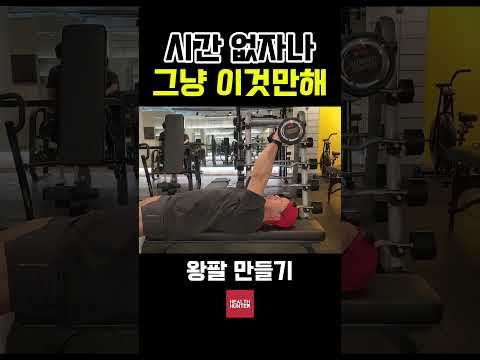 운동몰라도 할수있는 왕팔만들기 #오운완 #운동 #라잉트라이셉스익스텐션