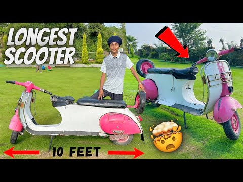 World’s largest Scooter 😲 Duniya ka Sabse Lamba Scooter 🛵