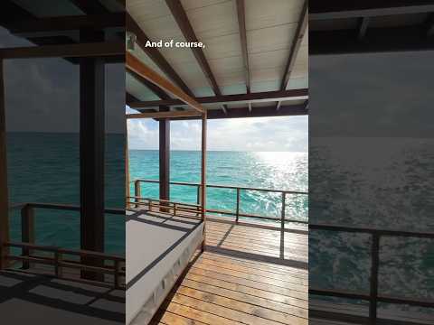 Overwater jacuzzi villa tour at fushifaru Maldives #maldives