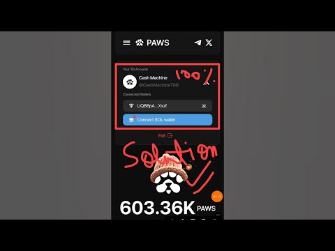 How to Claim Paws Airdrop | How to Connect Solana wallet in Paws | Paws Airdrop Listing & Withdrawal