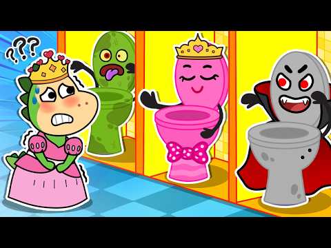 😰 Uh-oh! Sparkle Needs the Potty🚽Zombie Princess Battle🧟👑Stories for Kids by Fire Spike